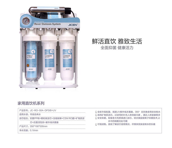 凈水器凈水流量越大≠越好，看凈水指標選凈水器